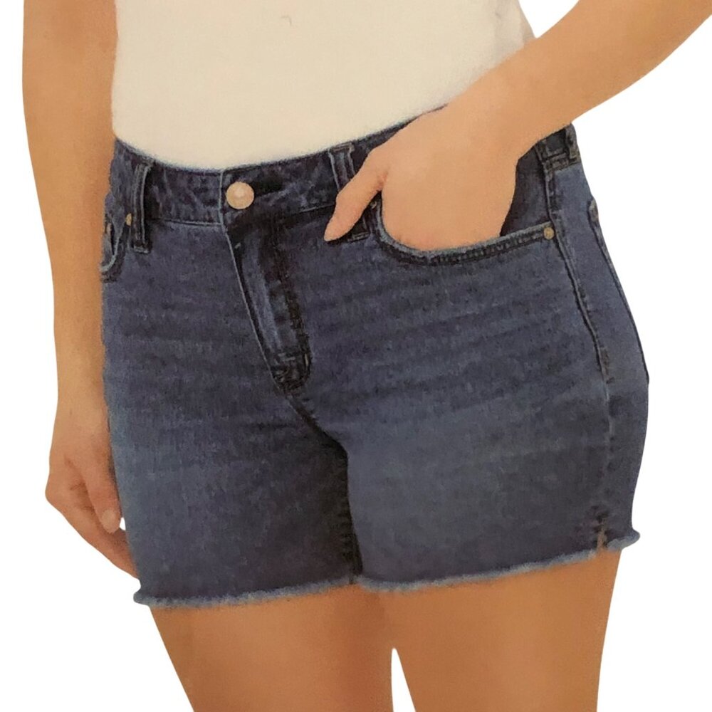 Seven7 Womens Weekend Denim Shorts‎ Frayed Hem Size 6 NWT